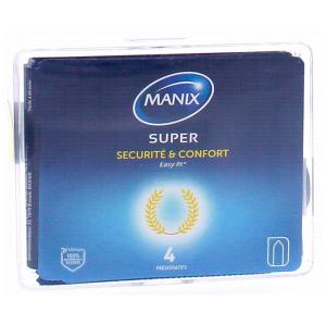 Manix Super – Préservatifs Sécurité & Confort (Boîte de 4)